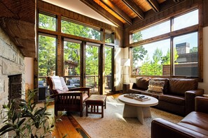 Smart TV, fireplace, video games