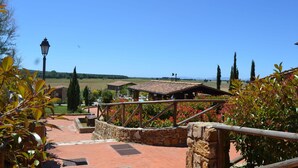 Property grounds - Cosy apartment for 6 people with A/C, pool, TV, patio and panoramic view (Casalappi)