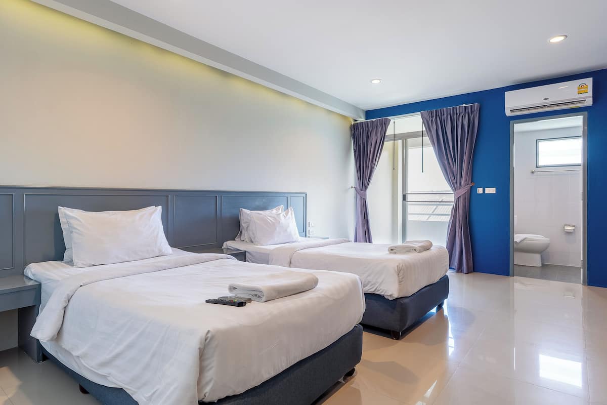 Standardværelse med 2 enkeltsenge | Skrivebord, gratis Wi-Fi