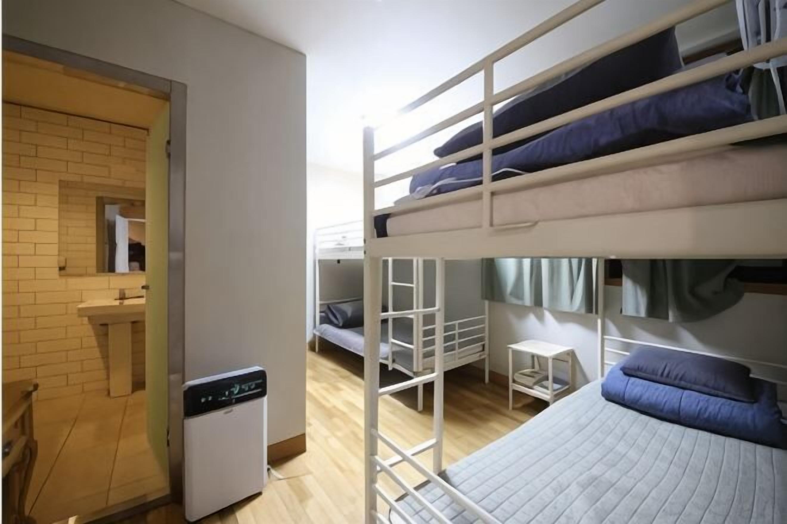 Hypo-allergenic bedding, desk, laptop workspace, soundproofing