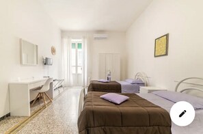 3 bedrooms, desk, iron/ironing board, travel crib