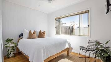 2 bedrooms, iron/ironing board, travel crib, WiFi