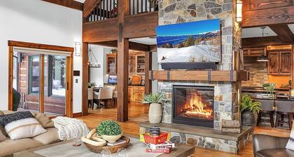 True Ski‑In/Out • 12' Swim Spa • Warm Modern Mountain Estate