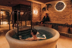 Sauna, steam room, body treatments, facials