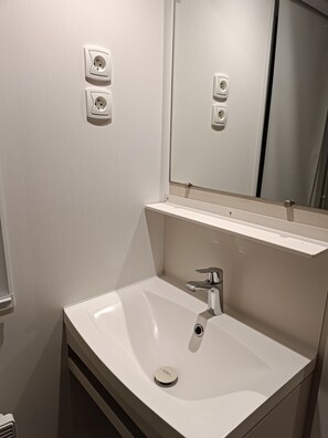 Shower, hair dryer