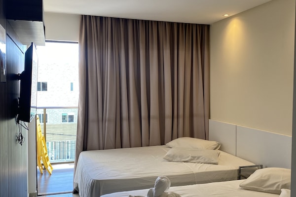 Lägenhet | 1 sovrum, bäddmadrasser, skrivbord och gratis wi-fi