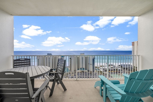 Privately Furnished Balcony with Ocean Views