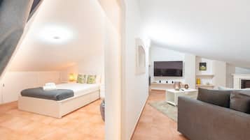 2 habitaciones, tabla de planchar con plancha, internet y ropa de cama