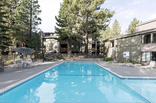 A heated pool