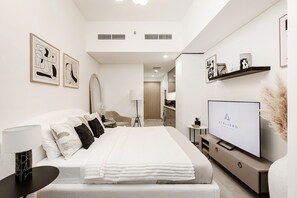 Design Apartment | 1 bedroom, premium bedding, soundproofing, iron/ironing board