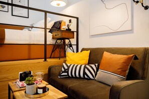 Basic-Studio, 1 Doppelbett | Wohnbereich