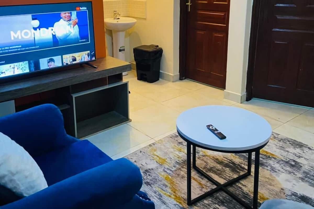 Appartamento Business | Area soggiorno | Smart TV 24 pollici con canali digitali
