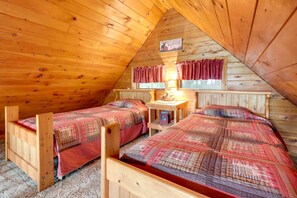 House (1 Bedroom) | Interior - Lakefront Ogema Vacation Rental Cabin w/ Fire Pit! (Ogema)