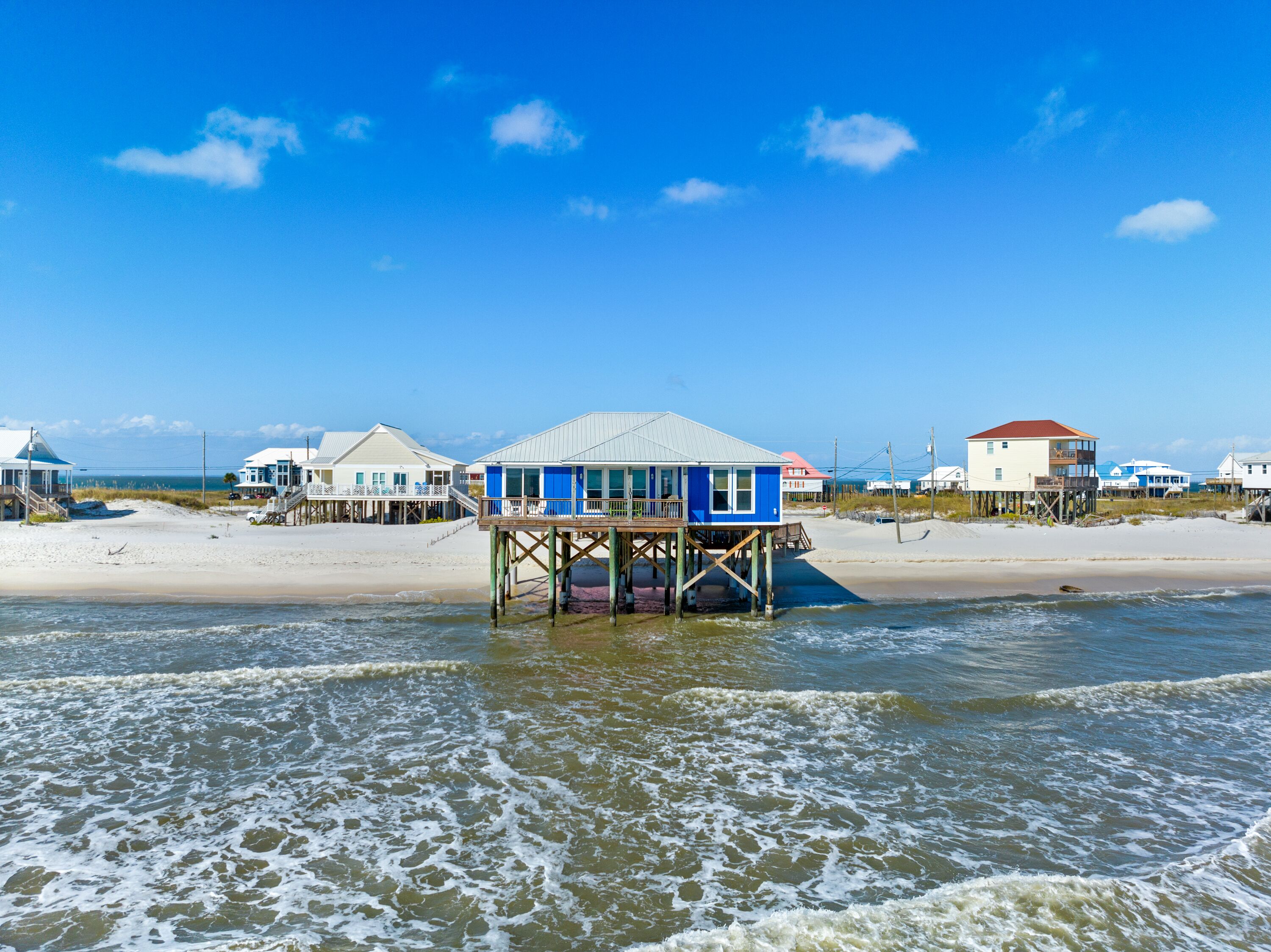 Am Strand, Liegestühle, Strandtücher