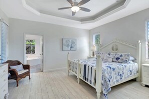 4 bedrooms, iron/ironing board, travel cot, WiFi