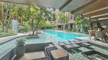 Appartement, 1 chambre, accessible aux personnes à mobilité réduite, balcon | Piscine