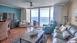 TV, DVD player - 17th Floor-Emerald Beach-upscale luxury 1 bed 2 bath, incredible gulf view (Panama City Beach)