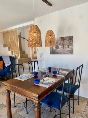 Dining - Cozy townhouse in picturesque village with large roof terrace not far from coast (Competa)