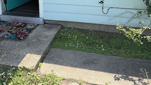 A house with a green door, a mailbox, and a sign reading 'Tranquility Bay 501'. - TRANQUILITY BAY-Spring /Summer /WINTER TEXAN FAVORITE!!  Come RELAX with us! (Aransas Pass)