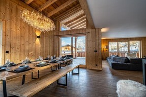 Dining - Le Tiki Mont Blanc Chalet Avec Jacuzzi et vue Mont Blanc (Combloux)