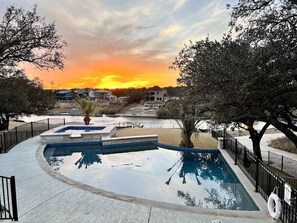 A heated pool