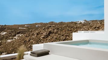 Junior Jetted Tub Suite with Side Sea View | Terrace/patio