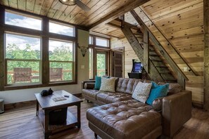 Smart TV, fireplace, video games