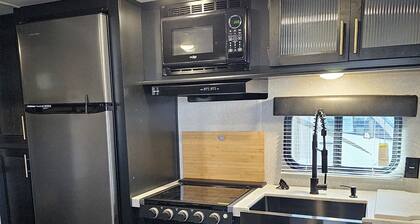 Serene lakeside environment