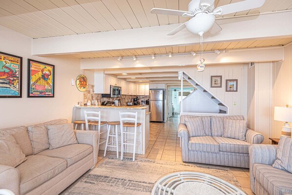 TV, DVD player - Beautiful Direct Ocean Front Townhome in Sea Village with Relaxing Ocean Views! (Ocean City)
