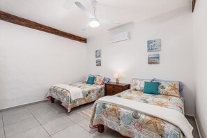 2 bedrooms, iron/ironing board, WiFi, bed sheets