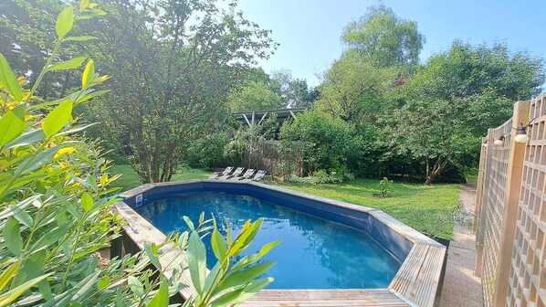 Piscina externa, piscina aquecida