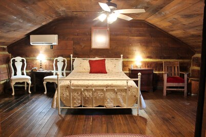 Rustic Retreat, a pre Civil War log cabin.