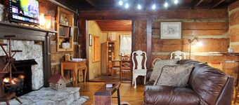 Rustic Retreat, a pre Civil War log cabin.