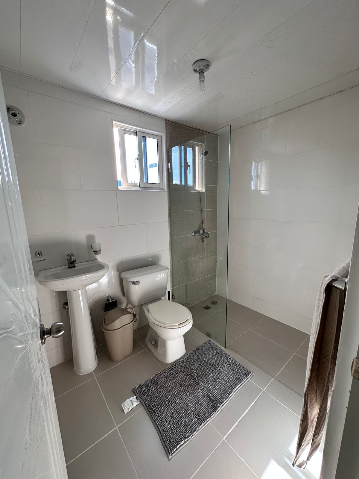 Towels, soap, toilet paper
