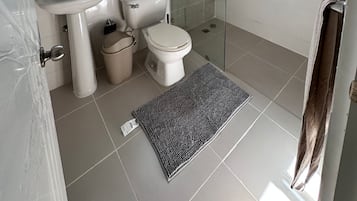 Towels, soap, toilet paper