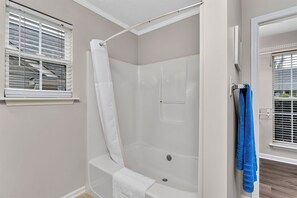 Hair dryer, towels - 3 bedroom, 2.5 bathroom patio home with an inground pool. <br>The sleeping arrangements at this property include three queen beds and a futon located in the second living room. (Augusta)