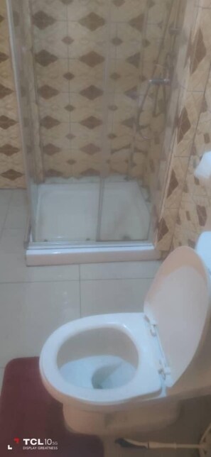Deluxe-Studiosuite | Badezimmer | Dusche, Handtücher