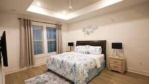 3 chambres, coffre-fort, fer et planche à repasser