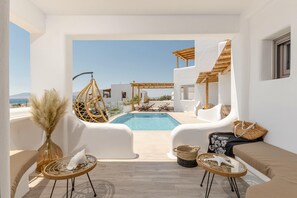 Superior-dobbeltværelse - havudsigt - ved pool | Terrasse/gårdhave