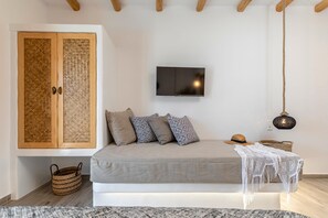 Superior-værelse til 3 personer - havudsigt - ved pool | Premium-sengetøj, individuelt design, individuel indretning