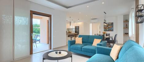 TV, DVD player, table football