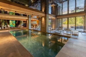 Indoor pool, a heated pool