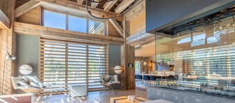 Chalet le Nolde : swimming pool, hammam, luxurious nestle in Meribel
