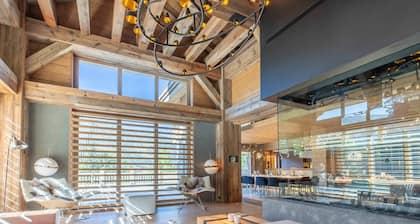 Chalet le Nolde : swimming pool, hammam, luxurious nestle in Meribel