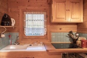 Réfrigérateur, micro-ondes, plaque de cuisson, lave-vaisselle