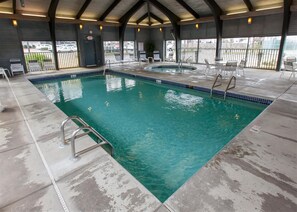 Indoor pool, a heated pool