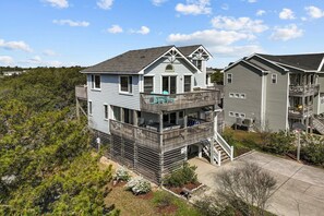 Exterior - 1613 - Breezy by the Sea, Spacious 5-bed 3.5-bath vacation home in Corolla, NC, hot tub (Corolla)