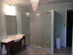 Serviettes fournies, shampooing, papier de toilette