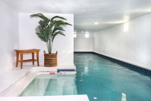 Indoor pool, a heated pool
