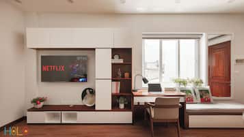 1 Schlafzimmer, individuell dekoriert, individuell eingerichtet